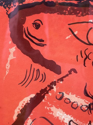 Marc Chagall Framed Gallery Exhibition Poster Hommage pour Raoul Dufy Lithograph - Picture 14 of 17