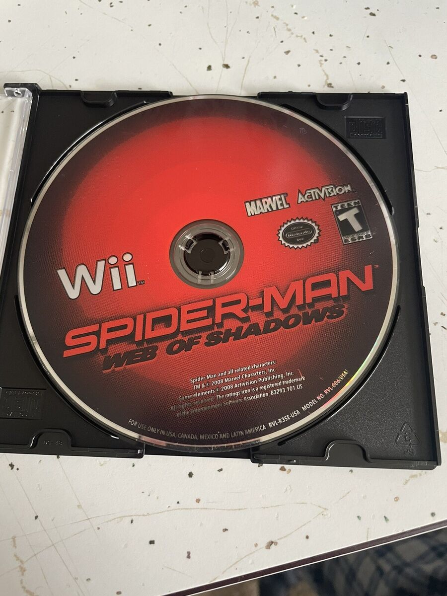 Spider-Man Web of Shadows Nintendo Wii 2008 Complete