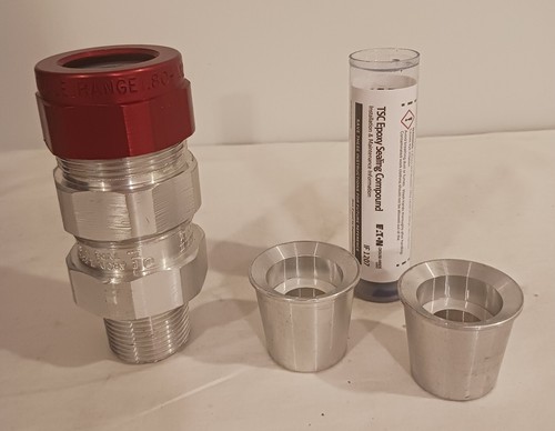 Eaton TMCX3112 Terminator Kabelverschraubung 1" mit Dichtmasse. NEU.  Versand kostenlos - Bild 1 von 16