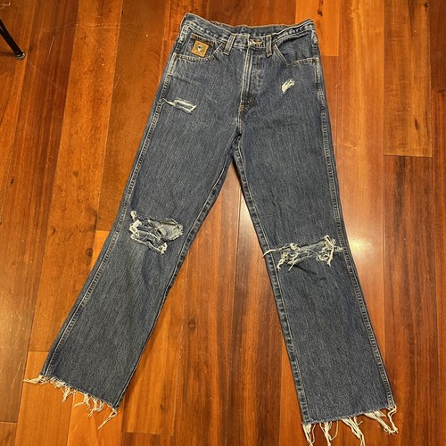 Jeans Cinch 30x30 tiro alto relajado lavado oscuro Denim Western Cinch Up Jeans!