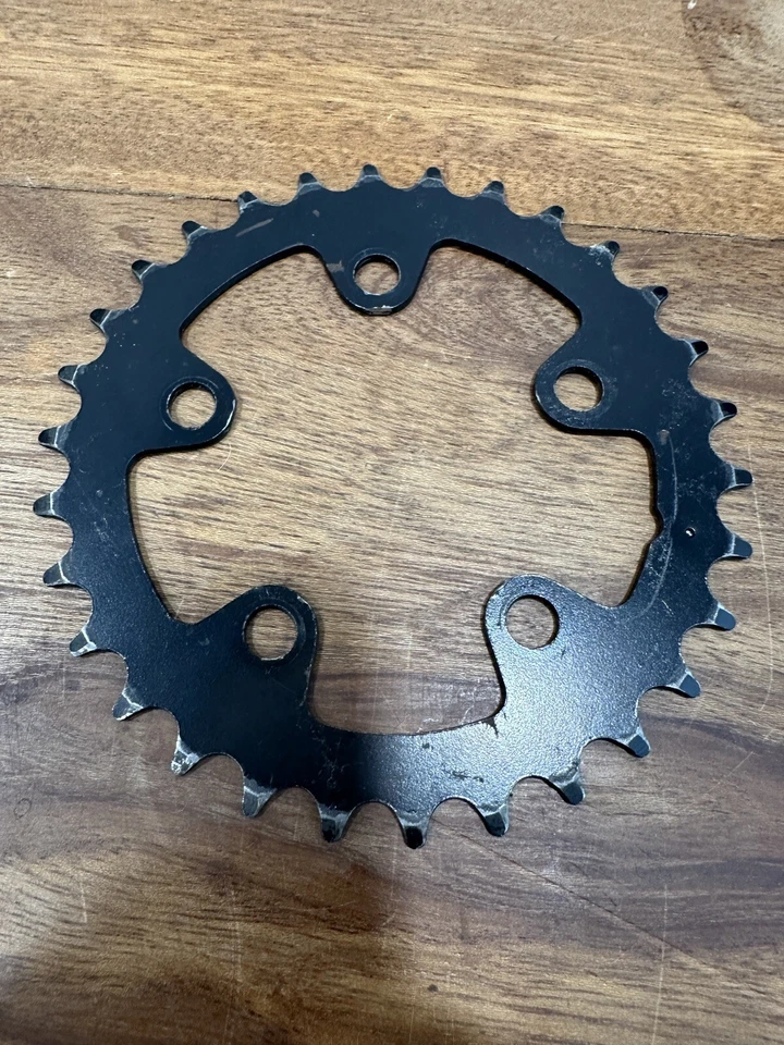 Plato de colección 30 dientes 74 BCD 30t acero negro MTB bicicleta de carretera Foto 3 de 4