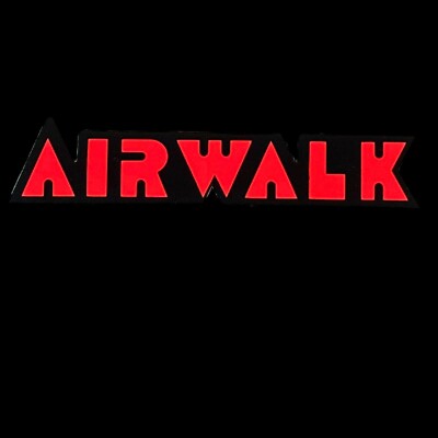Vintage 1980's Airwalk Skateboarding Sticker in Neon Orange | eBay
