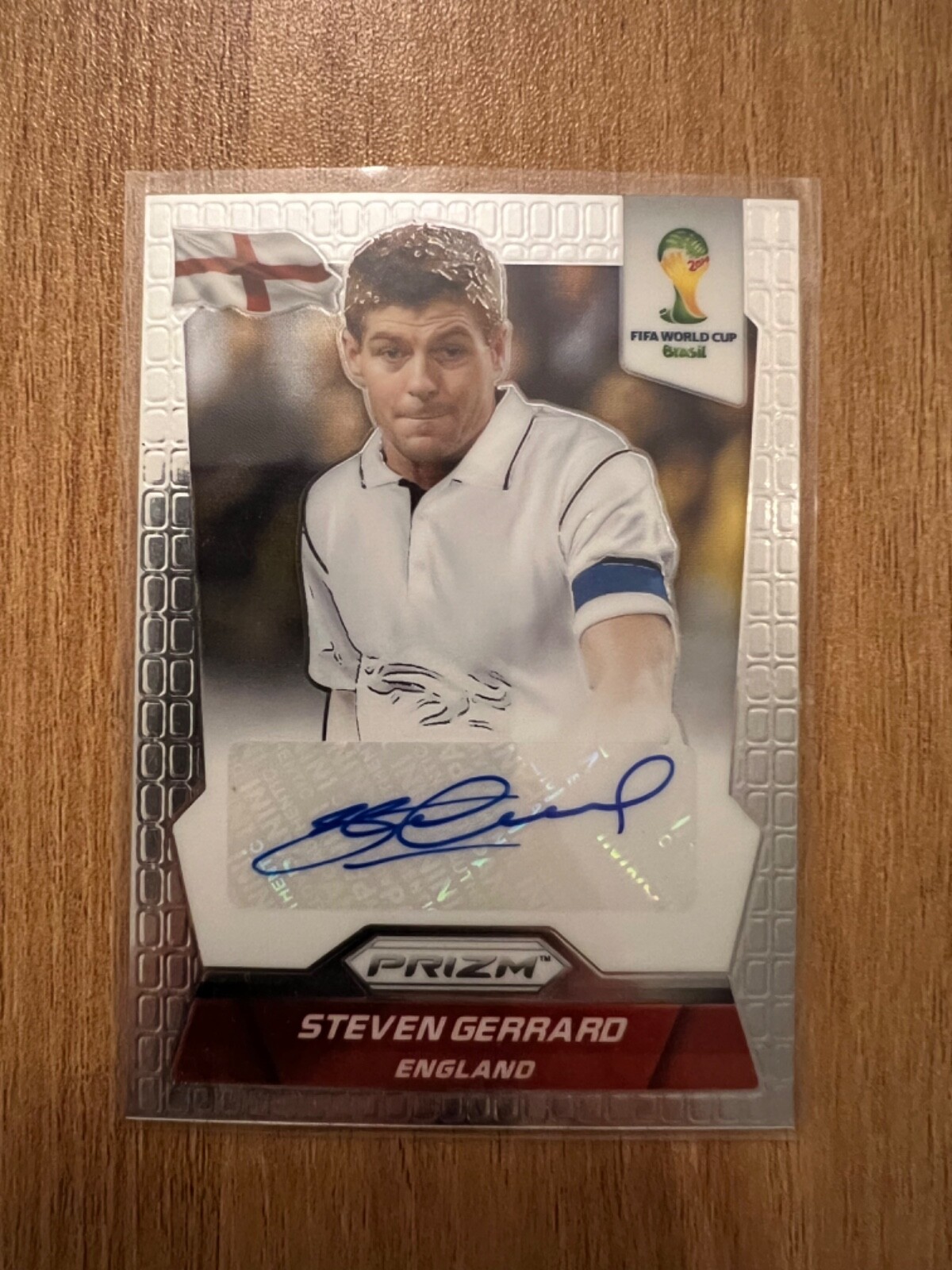 2014 Panini Prizm FIFA World Cup Brazil No. S-SG Steven Gerrard Autograph Card