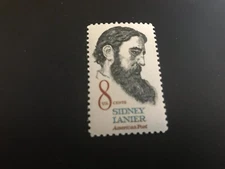 US Stamp Scott #1446 Sidney Lanier 8c single MNH 1972
