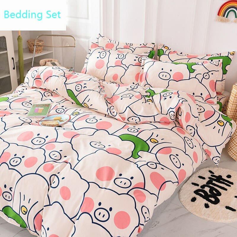 Duvet Set Black and White Plaid Quilt Cover Bed Sheet Pillowcase Bedding Set Popularna WYPRZEDAŻ, oryginalna