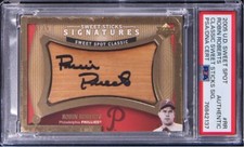2005 UD SWEET SPOT CLASSIC SWEET STICKS SIGNATURES ROBIN ROBERTS PSA AUTH 26/35