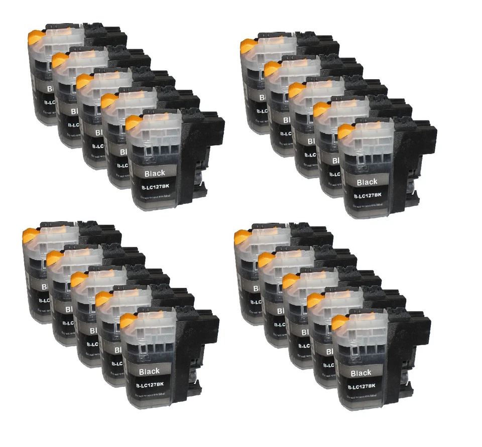 NO-NAME/WEIßE MARKE 20 Druckerpatronen kompatibel mit Brother MFC-J470DW MFC-J4310DW L-123 Schwarz