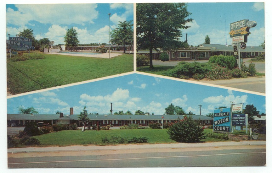 Allendale SC Allendale Motor Court Motel Hwy.301 Postcard South