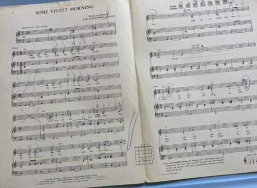1967, Some Velvet Morning, Nancy Sinatra, Vintage, Sheet Music - 第 3/24 張圖片