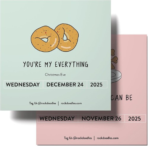 rockdoodles 2025 Punny Daily Desk Calendar| Funny Calendar 2025 Day to Day fo... - 第 4/5 張圖片