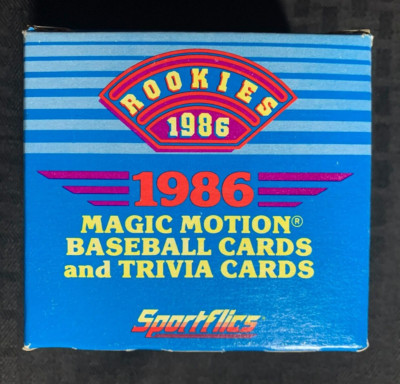 Rookie Magic 1986 ROOKIES Magic Motion Baseball & Trivia Cards SET of 84 (Grade 9.0 ...