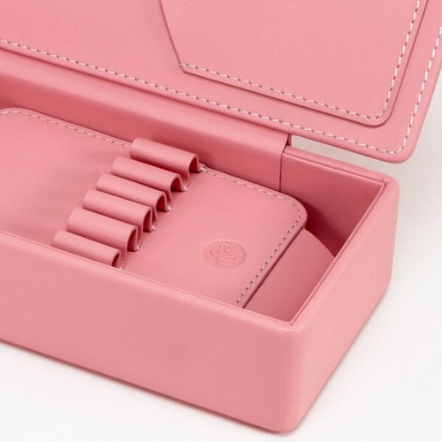 Caja de lápices para niños GINZA Itoya cuero de vaca rosa tipo 1 puerta W3,2 x x x 8,4 x D 1,6 pulgadas - Imagen 4 de 8