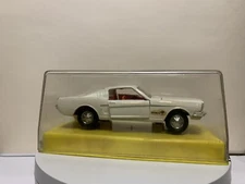 1965 Dinky Toys Meccano #161 Ford Mustang Fastback 2+2 White w/Opening Doors VGC
