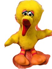 Hasbro sesame street 1986 plush yellow orange medium big bird 14 70205