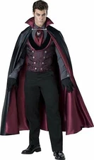 InCharacter Midnight Count Vampire Deluxe Adult Mens Halloween Costume CM1109