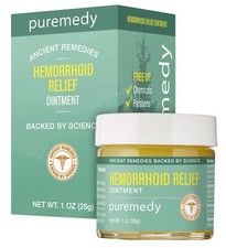 Puremedy Unscented Hemorrhoid Relief Homeopathic Salve, 1 Ounce