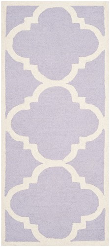 Safavieh Cambridge LAVANDER / IVORY Wool Runner 2' 6 x 12' - CAM140C-212 - 第 1/2 張圖片