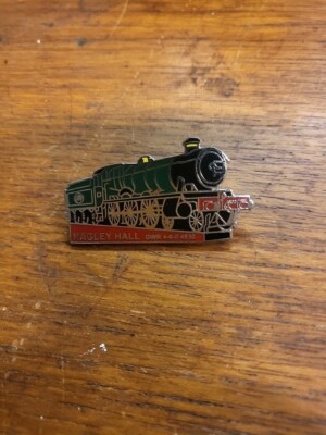 Steam Engine Enamel Badge HAGLEY HALL GWR 4.6.O 4930