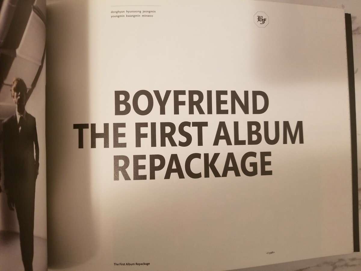 ALL MEMBER SIGNED BOYFRIEND [I YAH] 1st Repackage Album CD +