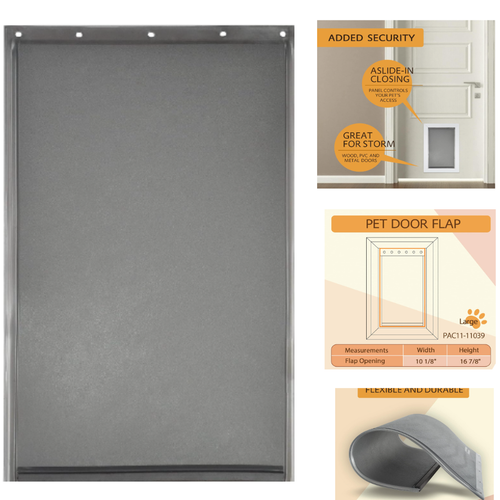 Large Dog Pet Door Replacement Flap Compatible With Petsafe 16 7/8” x