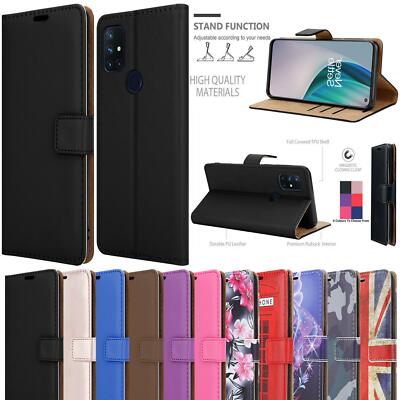 For OnePlus Nord N10 5G Slim Leather Wallet Flip Phone Case Cover