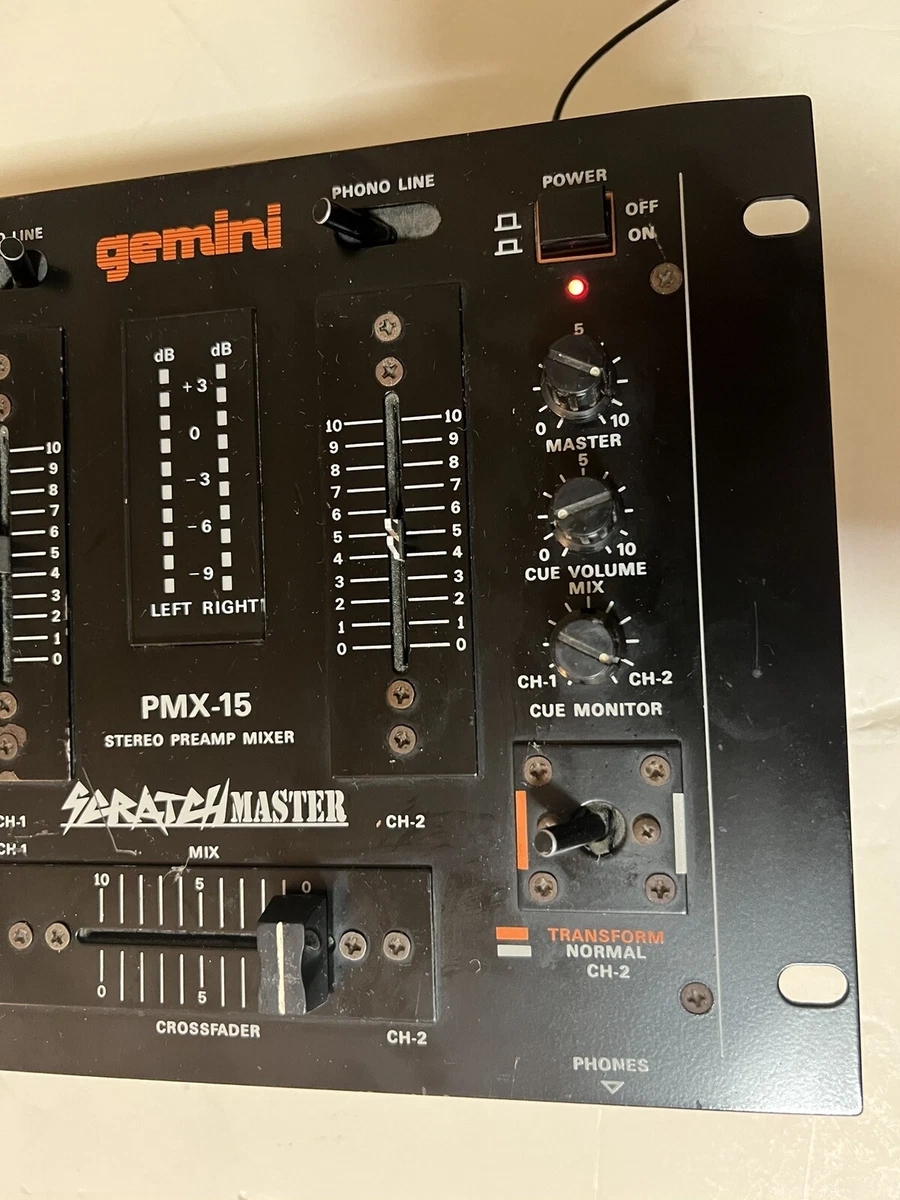 GEMINI SCRATCH MASTER PMX18 Stereo Preamp Mixer PicClick, 57 OFF