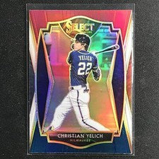 2021 Select CHRISTIAN YELICH Premier Level Tri-Color #164