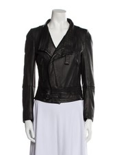 Maison Margiela Leather Biker Jacket Size Us2 It38