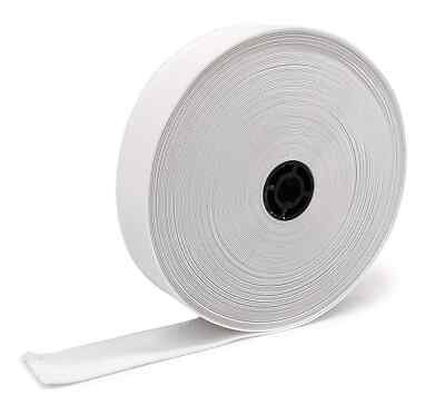 Flaches weißes Gummiband 6 mm für Schneiderei, Nähen, Modedesign Boutique 25 MT