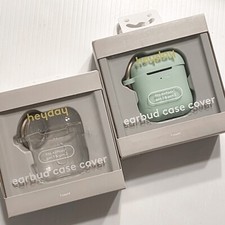 2 HEYDAY Earbud Case Cover fits AirPods Gen 1  2 - Clear  Green