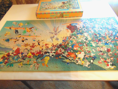 Vintage Warner Bros. 196 Cartoon Characters 1000 Piece Jigsaw Puzzle 18"×36"