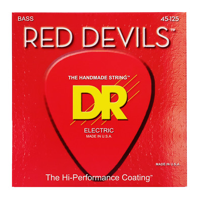DR Strings Red Devils - Red Bass Strings 5-String Medium 45-125