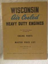 Old Wisconsin Heavy Duty Engines Master Price Engine Parts List MM236-106
