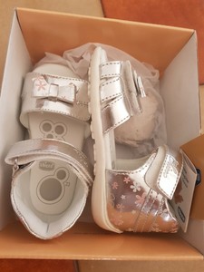 CHICCO SCARPA BALLERINA Bimba N. 23 In Pelle Bianca EUR 10,00 - PicClick IT