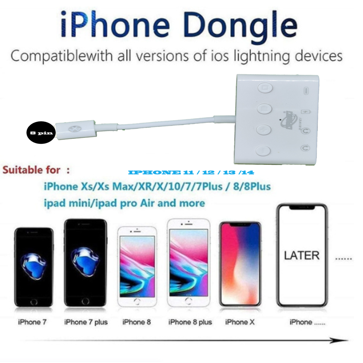 Powice 2 x jack da 3,5 mm per telefono, adattatore per iPhone