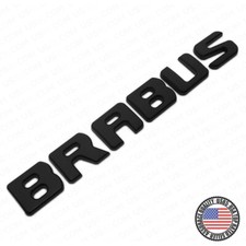 Brabus Emblem 3d Trunk Logo Nameplate Badge Letter Mercedes Amg - Matte Black Brabus Emblem 3d Trunk Logo Nameplate Badge Letter Mercedes Amg - Matte Black