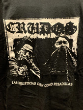 New Los Crudos Las Injusticias Caen Black Unisex TShirt Size S 234XL HNG259