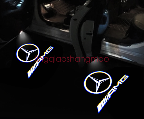 2x For Mercedes W220 R230 Car Door Logo Light Projector Light AMG Logo New - Picture 3 of 10
