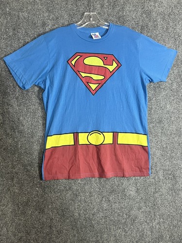 Camiseta Disfraz Superman Para Hombre, Azul, X-Large - Comida Chatarra - Imagen 2 de 8