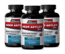 Deer Antler Velvet Extract - Deer Antler Plus 550mg - Muscle Supplements 3B