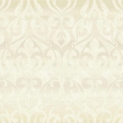 Designer Tapeten Gleam Glitzer Damast Creme Glamourös Klassisch Acryl Beschichtet