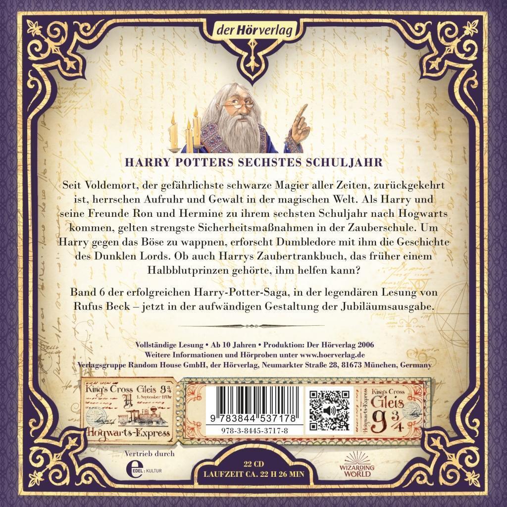 Thumbnail - Harry Potter Und Der Halbblutprinz Die Jubiläumsausgabe J. K. Rowling