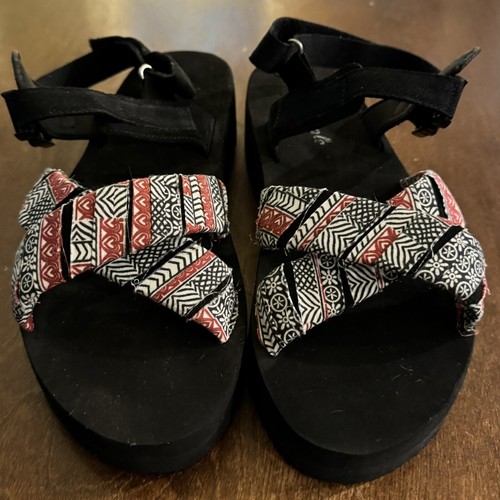 Free People LA PAZ Adjustable ANKLE STRAP Thick Sole SANDALS Women’s Size 8.5 US - Picture 5 of 22