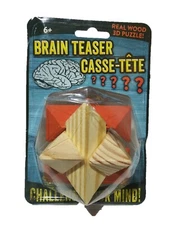 New Brain Teaser Casse-tete Mind-challenging Real Wood 3d Wooden Puzzle