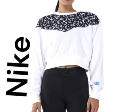 nike heritage cropped sweatshirt