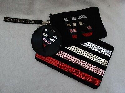 Victorias Secret Bling Sequin Clutch Set Trio Victorias Secret Bling Sequin Clutch Set Trio