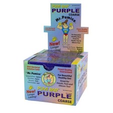 12 PCS Mr. Pumice Pumi Bar purple Coarse 12 pcs display free shipping