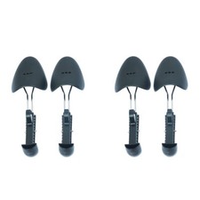 2 Pairs Plastic Shoe Trees for Men Durable Shoe Shapers Black
