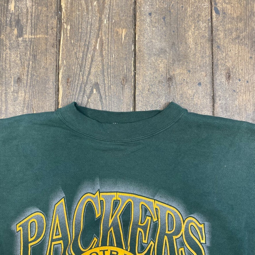 Green Bay Packers Sweatshirt Mens Pullover Spellout Jumper, Green, XL image 7