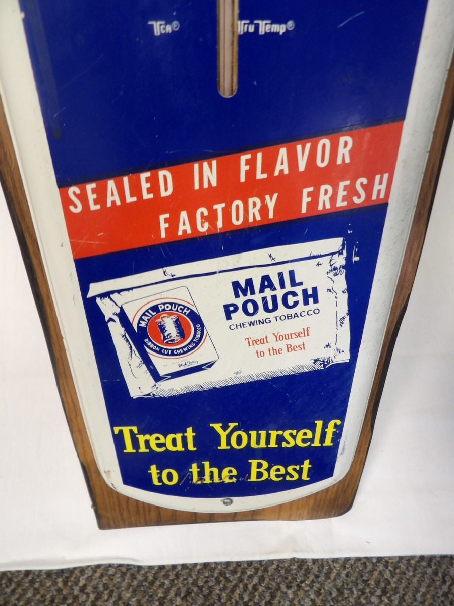 vintage mail pouch tobacco thermometer | eBay